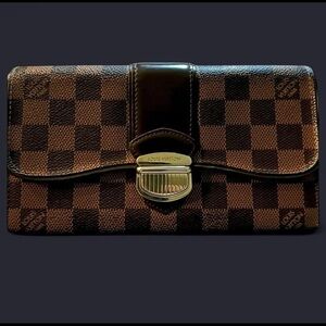 Louis Vuitton Damier Ebene Sistina Wallet COA